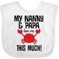 thumbnail image 3 of Inktastic Nanny and Papa Grandson Crab Boys or Girls Baby Bib, 3 of 4