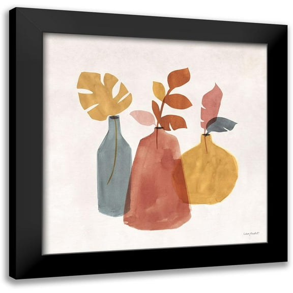 Audit, Lisa 12x12 Black Modern Framed Museum Art Print Titled - Terracotta 02