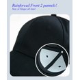 thumbnail image 4 of Gorra de béisbol Gelante Classic ajustable unisex negra, 4 of 7