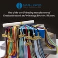 thumbnail image 3 of Graduation Honor Cord - WHITE - Every School Color Available - Made in USA - By Tassel Depot, 3 of 4