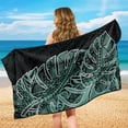 thumbnail image 6 of XYZCANDO Car Seat Cover Towel Machine Washable Car Seat Towel Protector for Beach Outdoor Sports, Car Seat Towel Cover Sweatproof, Monstera Leaf Pattern, 6 of 10