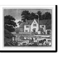 thumbnail image 2 of Historic Framed Print, [Farm scene showing house, animals, people working], 17-7/8" x 21-7/8", 2 of 9