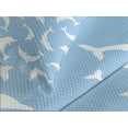 thumbnail image 4 of Ambesonne Ocean Quilted Bedspread Set 3 Pcs, Pattern with Dolphins, King Size, Pale Blue White, 4 of 5