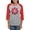 Heather/Red, variant on CafePress - Peace Flower Affection Long Sleeve T Shirt - Womens Baseball Tee