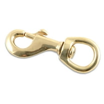 Gold Finished Metal Swivel Flag Snap
