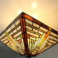 thumbnail image 6 of Tiffany Semi Flush Mount Light with Stained Glass Ceiling Light Fixture, 6 of 6