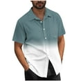thumbnail image 1 of Mens Casual Manga Corta Botón Abajo Camisas Turndown Cuello Blusa de Impresión, Poliéster Ligero Top de la Moda para el Verano Al Aire Libre Y el Uso Diario, 1 of 6