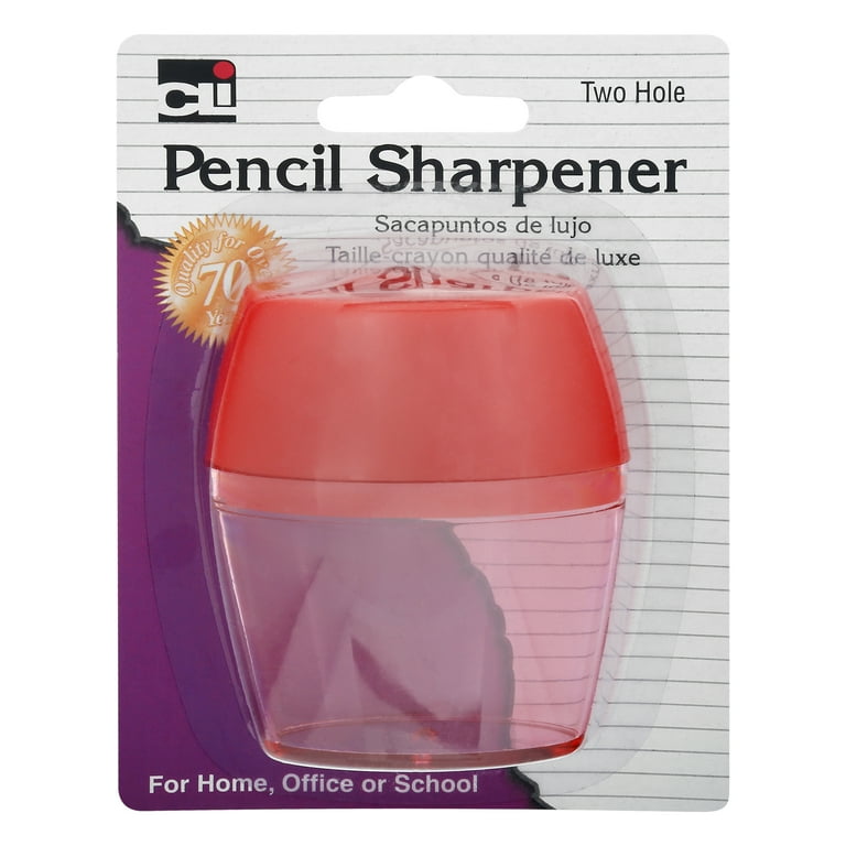 charclair シャルクレール アンエアン 2本 Charles Leonard 2-Hole Pencil Sharpener with Receptacle, Handheld