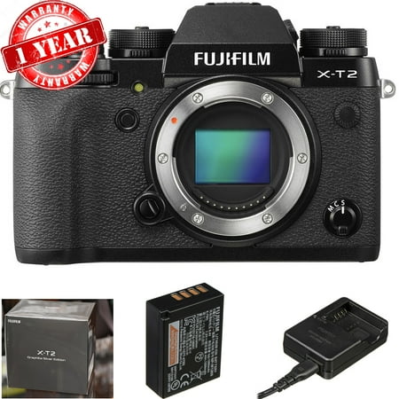 Fujifilm X-T2 Mirrorless Digital Camera (Body Only)- Black USA