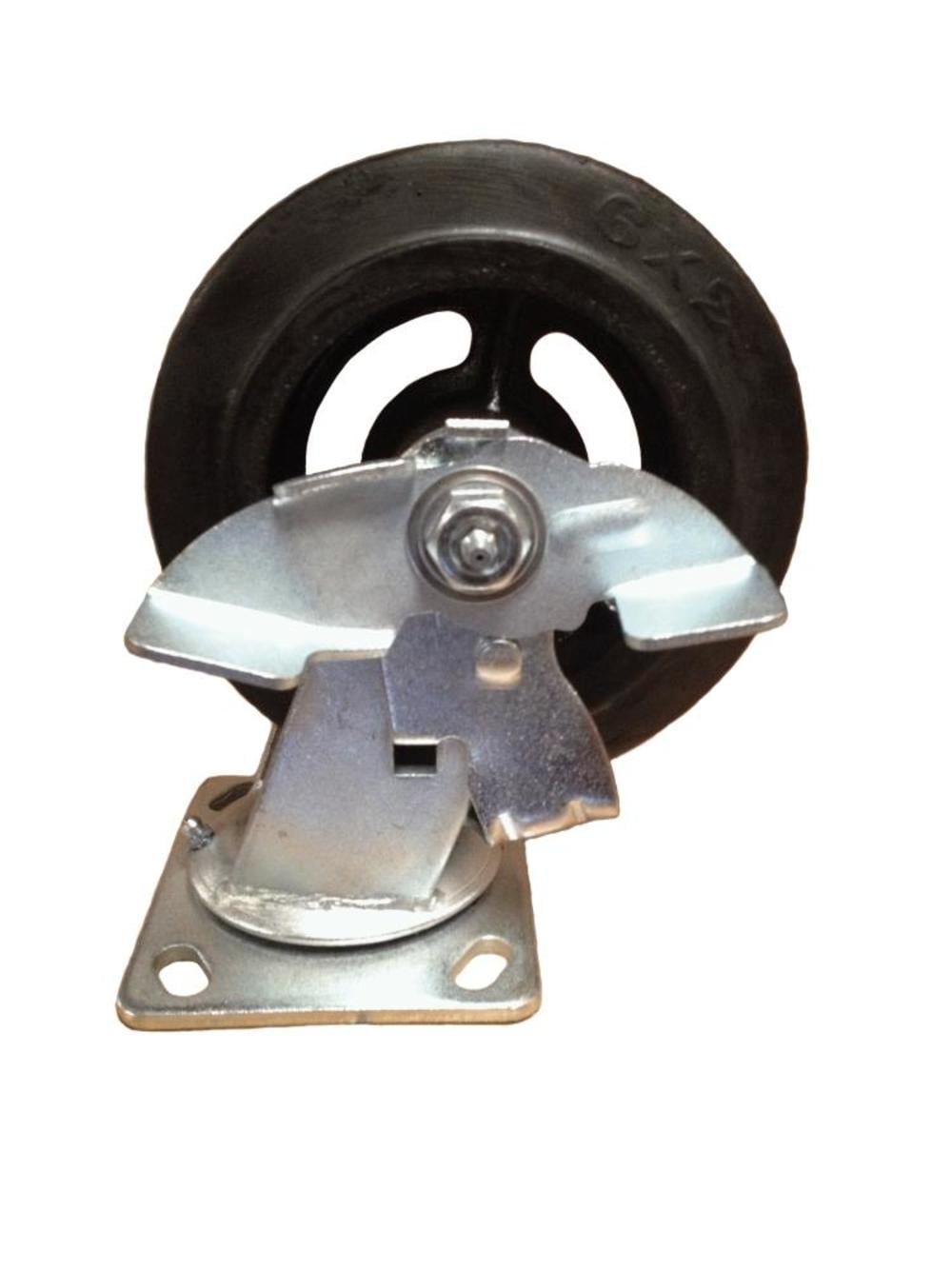 Ez Roll Casters Rubber Caster With Brake