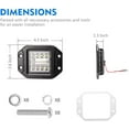 thumbnail image 2 of Flush Mount Light Pods - LITEWAY 5 Inch Spot Flood Combo Beam Light Bar - 4800LM Driving Lights Off Road, 2 of 5