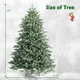 thumbnail image 2 of Gymax 7 Ft Artificial Christmas Tree Unlit Hinged Xmas Tree w/ Metal Stand, 2 of 9