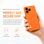 AGM N2 | Small Smartphone | 4.96 Compact Screen | 190g Lightweight | Android 16 Go | Student Friendly 4G Phone | Google Family Link | 3GB+32GB Expandable | Orange | Compatible with T-Mobile Only