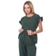 thumbnail image 1 of Conjunto Maternidad Cómodo Ropa Embarazo Set Blusa Y Pantalon Casual Suave Color Verde Olivo, 1 of 4