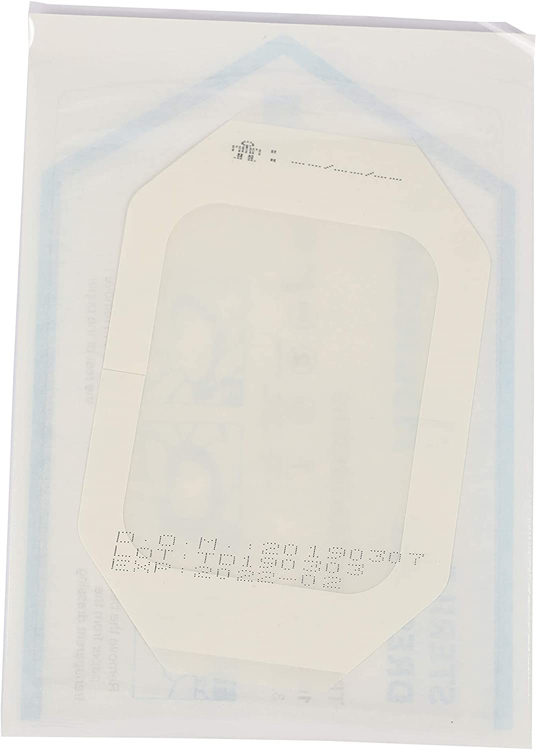 Houseables Transparent Dressing, Adhesive Bandages, Waterproof Wound Seal, 4”x 5”, 50 Pack