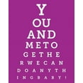 thumbnail image 2 of Hogan, Melody 20x24 White Modern Wood Framed Museum Art Print Titled - Colorful Eye Chart 4, 2 of 4