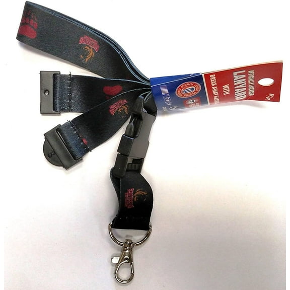 Montana Grizzlies RR Deluxe 2-sided Lanyard Breakaway Clip w/J-Hook Keychain University of