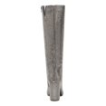 thumbnail image 2 of INC Womens Gray Flex Gore Rhinestone Embellished Paiton Pointed Toe Block Heel Zip-Up Boots 8.5 M, 2 of 4