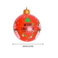 thumbnail image 3 of Christmas Decorations Outdoor - 60CM Inflatable Christmas Ball with Lamp, Weatherproof PVC Holiday Decor for Yard, Porch & Front Door, Santa Claus Theft Design Party Supplies, 3 of 6