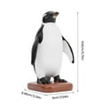 thumbnail image 4 of BIMZUC Magnetic Penguin Statue Art Figurine – Resin Decor, Key Holder, 3.34x3.54x5.75in, Modern Home & Office Accent, 4 of 6