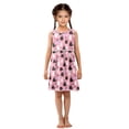 thumbnail image 6 of Girls Dress Cheerful Ghost and Black Cat Sleeveless Dress for Girls Hem A-Line Casual Sundress, 6 of 7