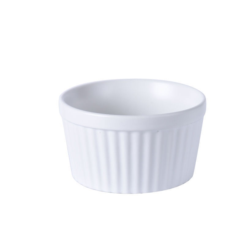 Porcelain Souffle Dishes, Ramekins for Souffle, Creme Brulee and Ice