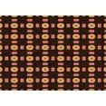 thumbnail image 1 of Ahgly Company Indoor Rectangle Patterned Black Bean Brown Area Rugs, 2' x 4', 1 of 6