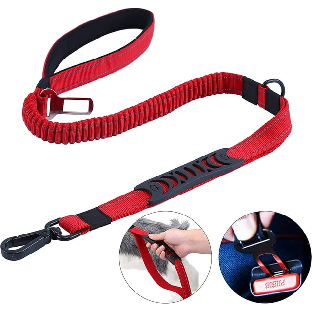 Smart 7 In 1 Multifunctional Dog Leash Robust, Adjustable And Durable Nylon Reflective Material Hands Free Running Training Leash