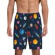 thumbnail image 1 of Balery Space Cartoon Pantalones cortos de pijama de punto de algodón para hombre con cinturilla y bolsillos-X-Large, 1 of 6