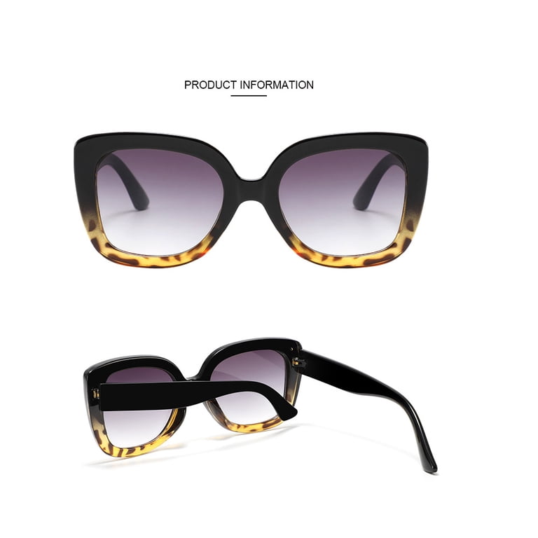 MOJMBSBY Vintage Women Oversized Sunglasses Designer Luxury 