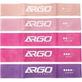 thumbnail image 1 of Mini Loop Resistance Bands – TPE – 5-Piece Set (Pink to Purple), 1 of 4