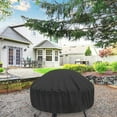 thumbnail image 5 of Shatex 33 in. Black Durable Weather-Resistant Round Fire Pit Cover, 5 of 5