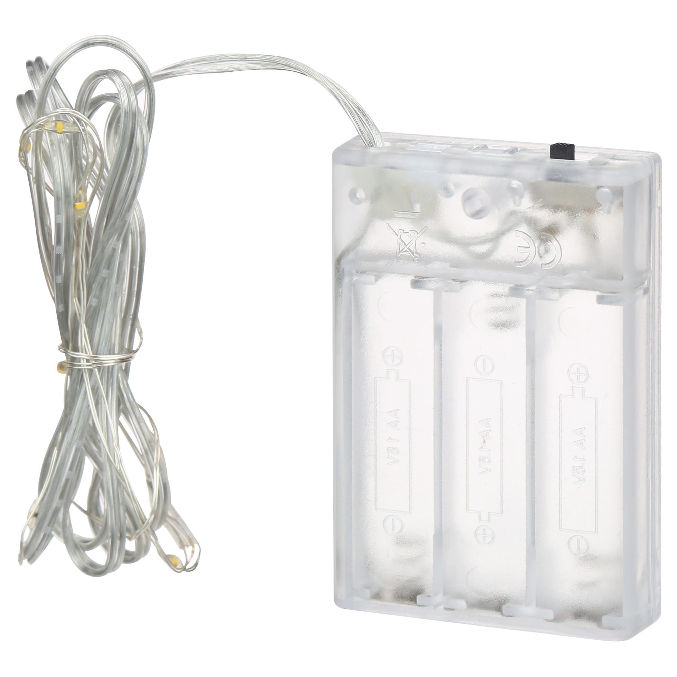 Merkury Innovations Iridescent Clip Firefly Lights, 15ft, Indoor or Outdoor, Battery Operated