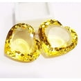 thumbnail image 2 of 70 to 70 Ct 2 PCs Yellow Lemon Quartz Loose Gemstone Heart Shape Excellent Cut Jewelry Use Gem For Pendent Use Excellent Cut, 2 of 2