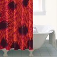 thumbnail image 4 of Red Cheetah Leopard Pattern Shower Curtain 36"x72" ,Bathroom Decorative Shower Curtains Set with 12 Hooks,Modern Waterproof Washable Shower Curtain, 4 of 6