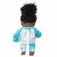 thumbnail image 5 of Toy HUOGUO, pelo rizado, negro, africano, negro, negro, para bebé, 30 cm, 5 of 5