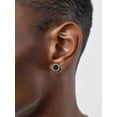 thumbnail image 2 of ChicSilver Black Onyx Earrings for Men 925 Sterling Silver Round Stud Earrings Hypoallergenic Jewelry Women Earrings, 2 of 9