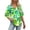 #0299-Green, variant on Women's Short Sleeve Layered Tops, Casual V Neck Blouses with Flutter Sleeve Detail, Soft Loose Fit Tees for Spring, Cute Flowy Shirts for Summer Daily Wear Gift