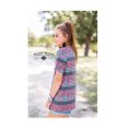 thumbnail image 2 of Crazy Train Leopard Aztec Shirt Womens Cheetah Short Sleeve Top Pink Turquoise, 2 of 3