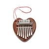 8-Key Mini Kalimba Thumb Piano Engraved with Notes with Lanyard Ideal Gifts for Beginners Clear Sound Not Easy to Rust Decompression