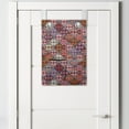 thumbnail image 2 of Colorful Hanging Pocket Organizer, Various Skewed Square Nomadic Rug Looking Seamless Pattern, Printed Polyester Storage Bag with Pockets, 14" x 20", Multicolor, 2 of 2