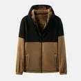 thumbnail image 2 of BXINGOHAI Men's Sherpa Hoodie Heavyweight Fleece Lined Thick Winter Thermal Athletic Sweatshirt with Kangaroo Pocket Khaki 4XL, 2 of 5
