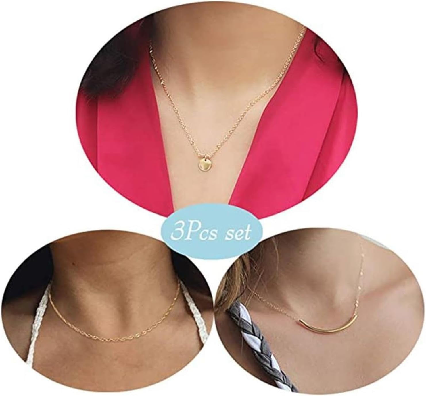 Gold Necklace Stack Boho Layered Necklaces For Women Trendy Pearl Necklaces Christmas Gifts Stocking Stuffers[Z412]