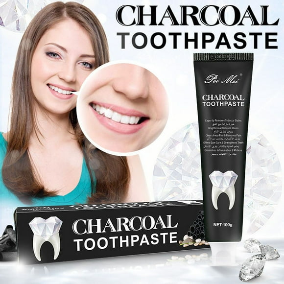 Fiudx Pasta Dental de Carbón Activado, Fórmula Quitamanchas, Solución Fortalecedora Del Esmalte, Mejora El Aliento Fresco, Rutina Diaria de Cuidado Bucal, Formato Ideal para Viajes, Tubo de 100 G