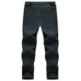 thumbnail image 3 of Taigaofy Men's Winter Fleece Lined Hiking Pants With Zip Pockets Waterproof Quick-Dry Travel Fishing Work Outdoor Pants Upgraded Upgraded Deep Gray 2XL, 3 of 8