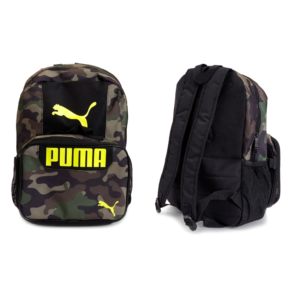 PUMA PUMA Boys Logo Graphic Camo Backpack & Lunch Bag Bundle