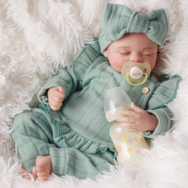 Muñeca Reborn BABESIDE Ruby de 43 cm con ropa y juguetes de regalo para 3 o más