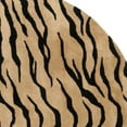 thumbnail image 2 of SAFAVIEH Soho Anson Animal Striped Wool Area Rug, Gold/Black, 6' x 6' Round, 2 of 4