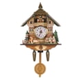 thumbnail image 4 of Reloj De Pared De Hadas Nórdico, Reloj De Cuco De Bosque De Pared, Reloj De Madera Vintage, Decoración De Pared Alimentada Por Batería Para El Hogar, Restaurante, Cafetería Moyic HA016297-00, 4 of 6