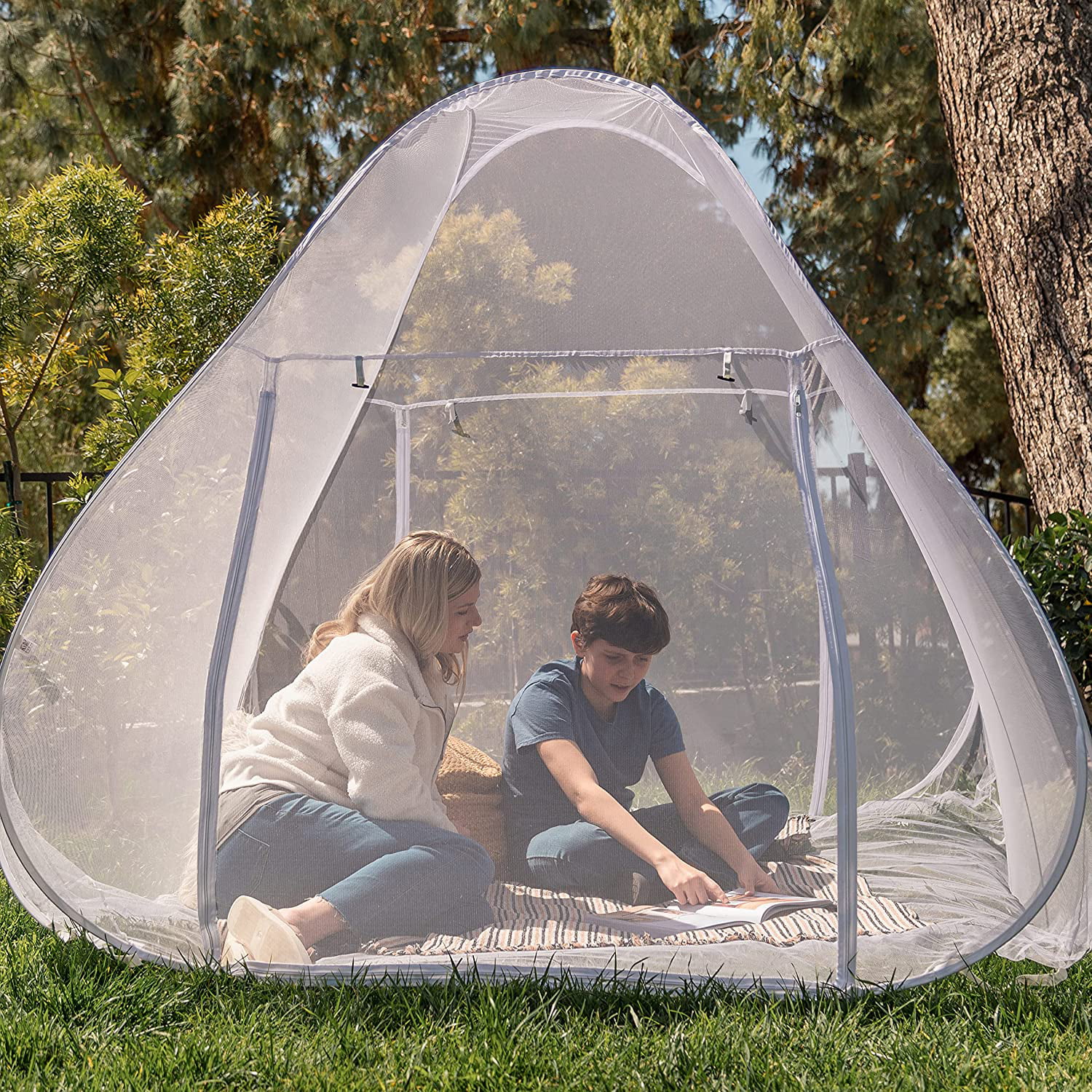 Extra Large Tent for Double to EVEN Naturals Luxury Mosquito Net for Bed Canopy 